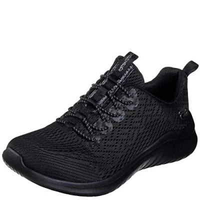 Image of Skechers Uf 2.0 Lite Groove Womens Chunky Trainers Black 7 UK
