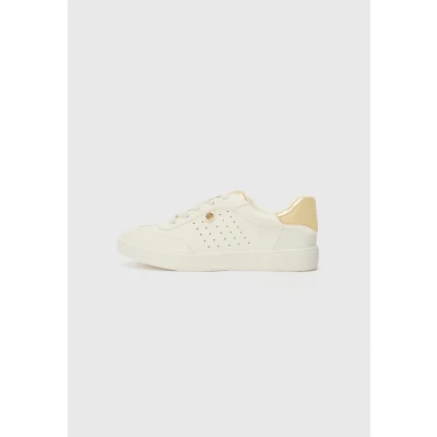 Image of Michael Kors Kids JEM Scotty Trainers for kids, Size: 11K, White/gold shoes
