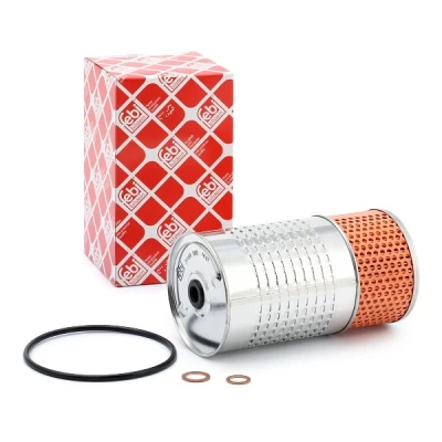 Image of 093156614, 93156614 Oil Filter FEBI BILSTEIN 31188 with gaskets Insert MERCEDES BENZ: W124 Estate, 190, T1 Van