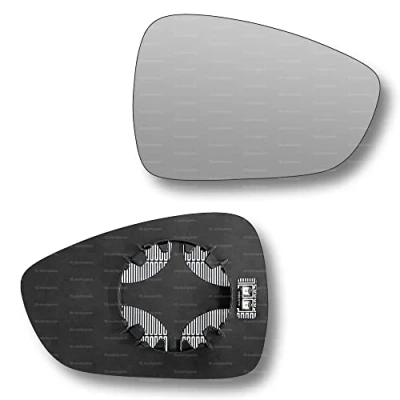 Image of Less4spares Replacement Wing Mirror Glass Right Compatible with Peugeot RCZ 2010 2015 CLIP ON Driver Off side Heated Convex