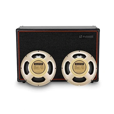 Image of Palmer CAB 212 BX CRM Guitar Speaker Box with Celestion Creamback 2 x 12 Open Back