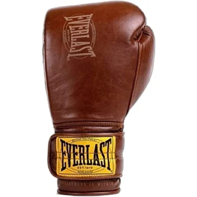 Image of Everlast 1910 Unisex Adult Boxing Gloves Brown, 12 oz