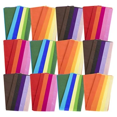 Image of 120 Large Sheets Multicolour Tissue Paper (Sheet Size: 100cm x 66cm)
