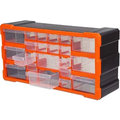 Image of DIY Tool Bits Storage Organiser Unit Workshop Screws and Small Parts Cabinet or Office Stationary Craft Box Ideal for crafts, tools, workshop, garages