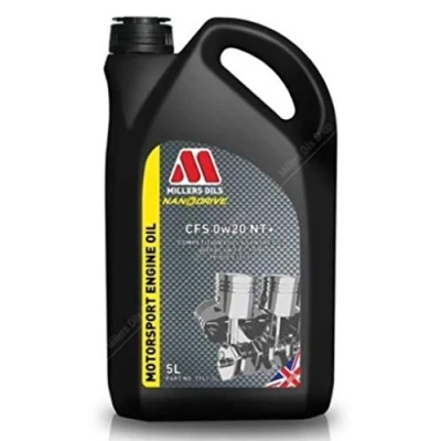 Image of Millers CFS 0W20 NT+ Fully Synthetic Nanodrive Engine Oil 5 Litres
