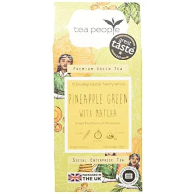 Image of Tea People Pineapple Green With Matcha, 15 Pyramids Retail Pack