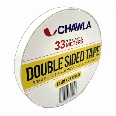 Image of Double Sided Adhesive Tape for Gifts, Photos, Documents, Wallpaper, Scrapbooking, Crafts, Ribbon, Cards, Boxes, DIY (12mm x 33 meters) â