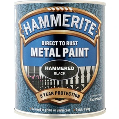 Image of Hammerite Metal Paint Hammered 750ml Black (826088)