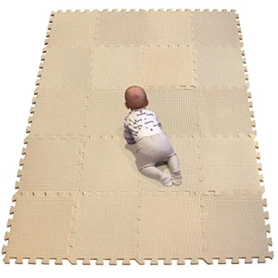 Image of YIMINYUER® 20 Tiles (30cmx30cmx1cm Each Tile) Baby Soft Puzzle Play Mats, Kids Thick EVA Foam Floor, Toddlers &amp; Children&#039;s Interlocking Mat R10G301020