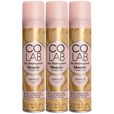 Image of COLAB Blonde Dry Shampoo, Pack of 3, 200ml Shampoo for Hair