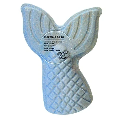 Image of Holler and Glow Mermaid to Be, Tail Shaped Bath Fizzer