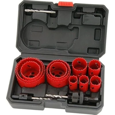Image of Hole Saw Set 9pc Plumbers (Bi Metal Blow Mould Case)