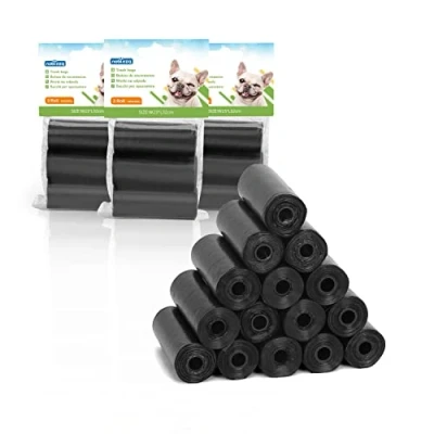 Image of Nobleza Dog Poo Bags, 1080 Counts Poop Bags 72 Rolls, Leak proof Unscented Waste for Dogs Measures 23 x 32 cm, Black