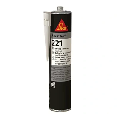 Image of Sika Sikaflex 221 Adhesive Sealant, Black, 300 ml