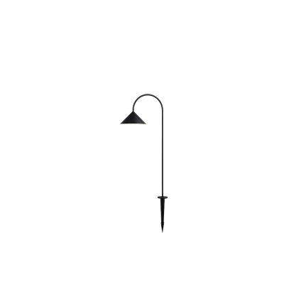 Image of FRANDSEN LED ground spike lamp Grasp, black, height 82 cm