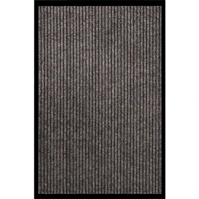 Image of vidaXL Doormat Striped Beige 80x120 cm