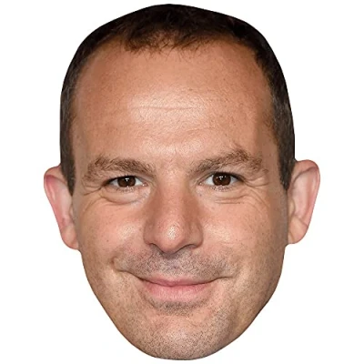 Image of Martin Lewis (Smile) Celebrity Mask, Flat Card Face, Fancy Dress Mask