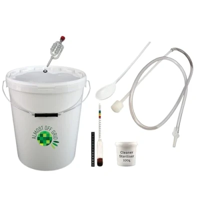 Image of Almost Off Grid 25 Litre Home Brewing Kit for Beginners, Makes 30 Bottles, Equipment Starter Kit, Homebrewing Set Wine, Beer, Cider and Mead Making, Basic