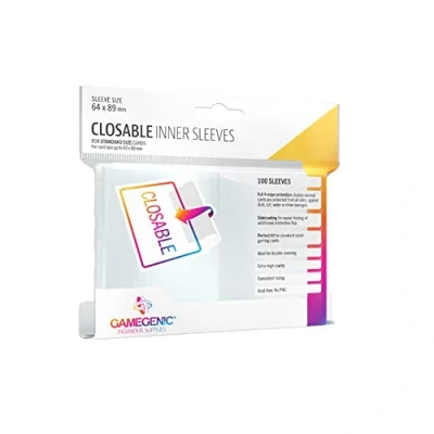 Image of GAMEGENIC Closable Inner Sleeves (100) Multi Language