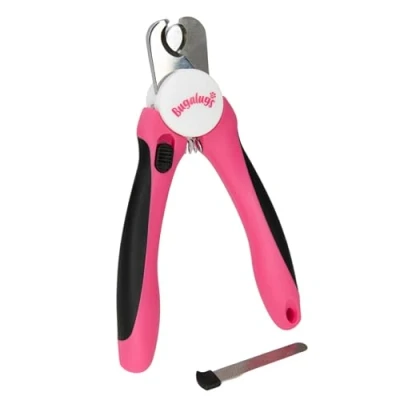 Image of BUGALUGS Dog Nails Clippers &amp; Cat Nail Trimmer with Safety Guard File. Suitable for Pets, Dogs, Puppy, Cats, Kitten Claws. Pet Grooming Supplies (Medium to Large)