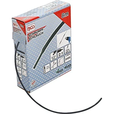 Image of BGS 6923 Shrink Tube Box black Ø 3 mm 8 m