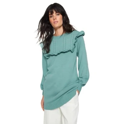Image of Trendyol Sweater Green Relaxed fit,Mint,M