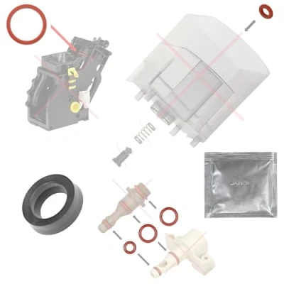 Image of SW K Maintenance Kit Seal for Brewing Unit Support Valve Water Tank Compatible / Saeco Philips Spidem Krups Gaggia Bosch Miele Solis King Rotel Satrap TurMix Set 28