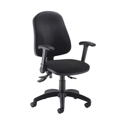 Image of Office Hippo High Back Desk Chair, Ergonomic Home &amp; Chair With Height Adjustable Seat , Backrest Flip Up Arms, Lumbar Support For Extra Comfort, Computer Black