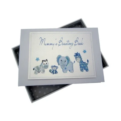 Image of White Cotton Cards Mummy&#039;s Boasting Book Photo Album (Tiny, Blue)