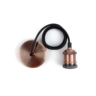 Image of Indoor Pendant Lamp Holder E27 Copper Integral LED