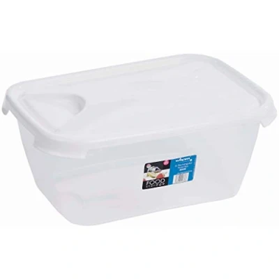 Image of Wham High Grade 6l Plastic Food Storage Lunch Box, White, 6ltr