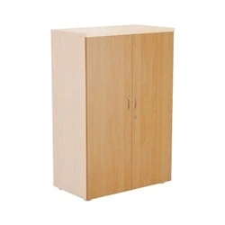 Image of Wooden Storage Cupboard Doors : 1200mm Beech
