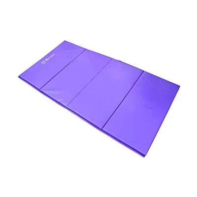 Image of Sure Shot 3 Fold Fitness Mat, Purple, 8&#039; x 4&#039; 25 mm