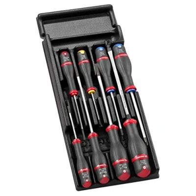 Image of Facom MOD.AT7 Modules of 8 PROTWIST Screwdrivers in Thermoformed Tray 1000g