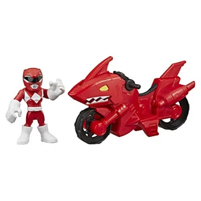 Image of Power Rangers Heroes Shark Cycle &amp; Red Ranger Mini Figure Set