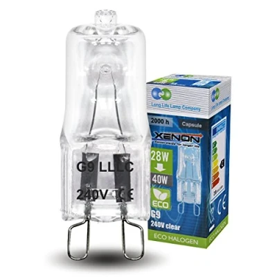 Image of 10 x G9 Halogen Energy Saving 28W = 40W Equivalent Light Bulbs Eco Dimmable