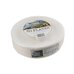 Image of Super Rigid 9 Inch Biodegradable Plate (50 Pack)