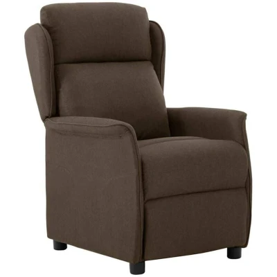 Image of vidaXL Recliner Armchair Brown 67,5x93,5x101,5 cm Fabric