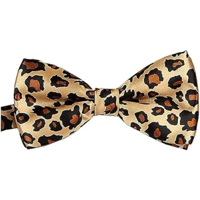 Image of BB Accessories Satin Bow Tie Leopard
