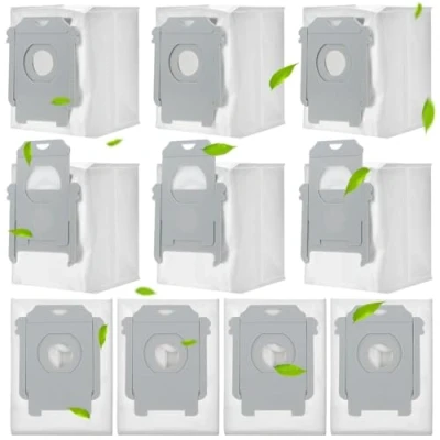 Image of Rebirthcare Pack of 10 i7 bags for irobot roomba i7+ plus s9 s9+ i3 i3+ i4 i4+ i6 i6+ i8 i8+ j7 j7+ e5 e6 e7 vacuum cleaner