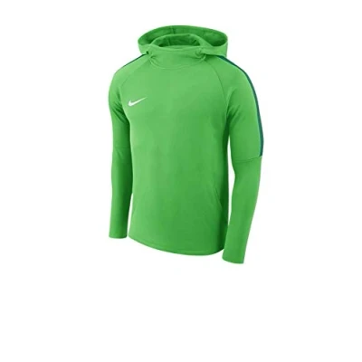 Image of Nike Kids Dry Academy 18 Po Hoodie, Light Green Spark/Pine Green/Pine Green/Wh, 12 13 Years (Manufacturer Size: L)