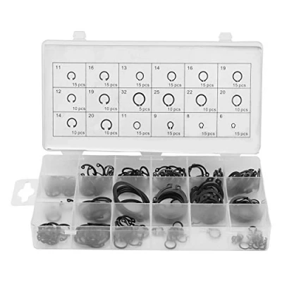 Image of Professional 225pcs Internal &amp; External Snap Retaining Ring Circlip Assortment Box Set 18 Sizes