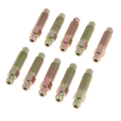 Image of 10 Pieces M8*1mm Motorcycle Car Brake Bleeder Nipple Caliper Bleed Screws AOD