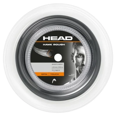 Image of HEAD Unisex Adult Hawk Rough Roll 200 Tennis String, Adults, 281146 16 AN, anthracite,