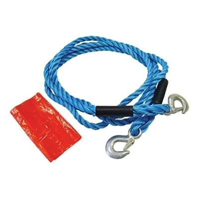 Image of Faithfull Tow Rope 4m Metal Hooks 2 Tonne