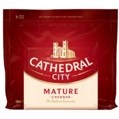 Image of Cathedral City Mature Cheddar Cheese 200g x 6
