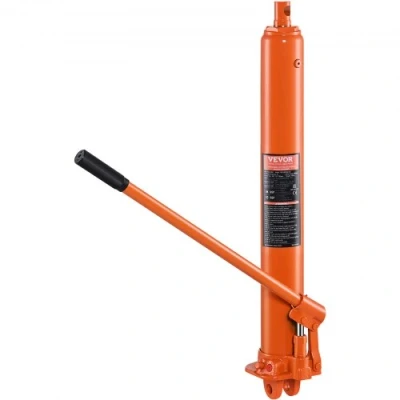 Image of VEVOR Hydraulic Long Ram Jack, 3 Ton Engine Hoist Cylinder with Single Piston Pump And Clevis Base, for Lift Hoists, Garage/Shop Cranes, Mechanical, Farm