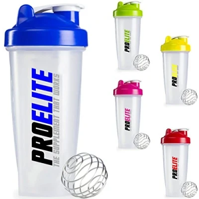 Image of Proelite Protein Shaker Bottle 600ml Unisex Mixball (Red) (X 1 Units)
