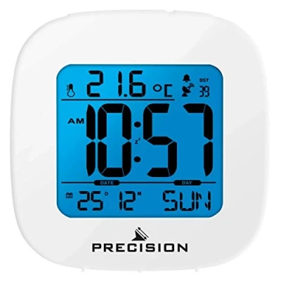 Image of Precision AP058 Alarm Clock, White, One Size