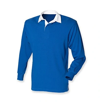 Image of Front Row Original Rugby Shirt : Color Navy Size S